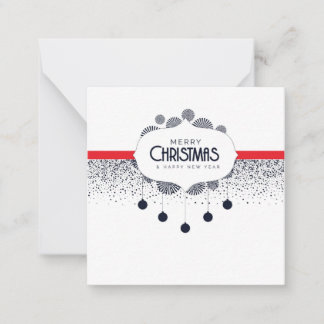 Feliz Natal e Feliz ano novo - Cartão de Férias