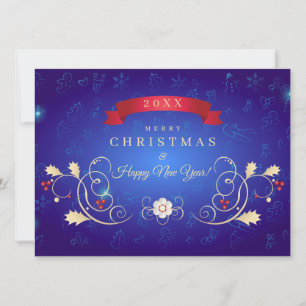 Feliz Natal e Feliz ano novo! Placa azul 20XX