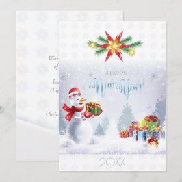 Feliz Natal e Feliz ano novo! Snowman 20XX