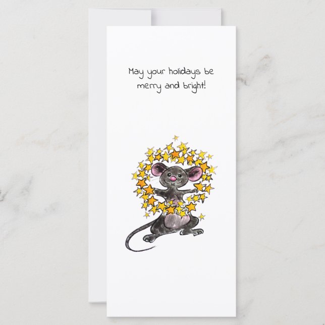 Feliz Natal e Feliz ano novo Star Mouse (Frente)