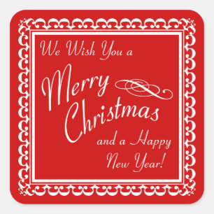 Feliz Natal e Felizes anos novos de adesivos verme