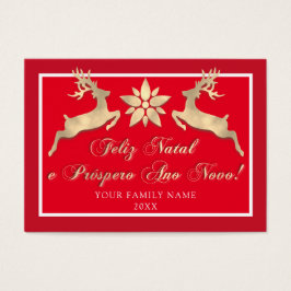 Feliz Natal e um Próspero Ano Novo Russo Vermelho