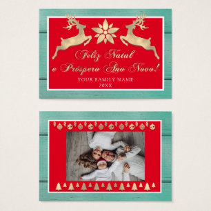 Feliz Natal e um Próspero Ano Novo Russo Vermelho