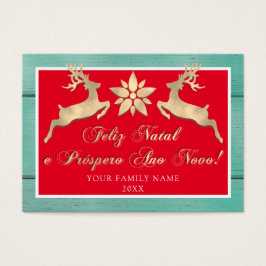 Feliz Natal e um Próspero Ano Novo Russo Vermelho