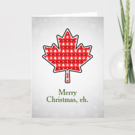 Feliz Natal Eh Cartão De Cartões de natal Canadens