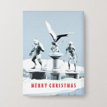 Feliz Natal. Esculturas de gelo monstruosas