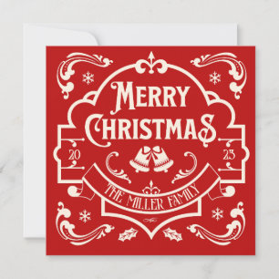 Feliz Natal, estilo vintage design