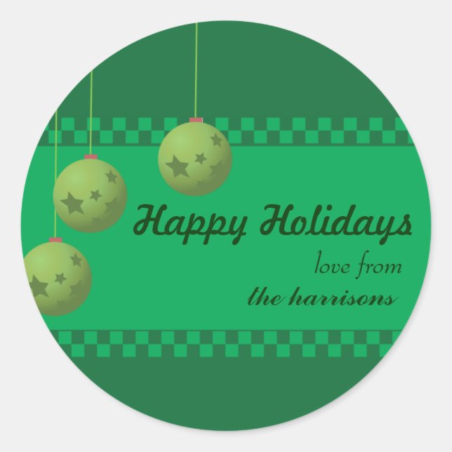 Feliz Natal - Etiquetas de Natal (Frente)