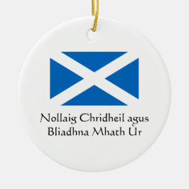 Feliz Natal Feliz Ano Novo Enfeite Escócia