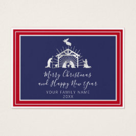 Feliz Natal Feliz ano novo Santa Família Náutica