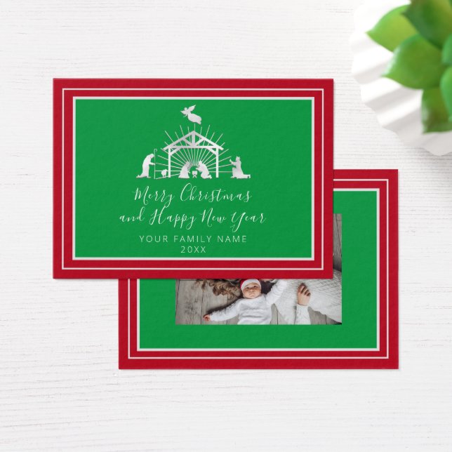 Feliz Natal Feliz ano novo Santa Família Única (Mesa)