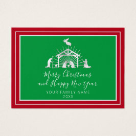 Feliz Natal Feliz ano novo Santa Família Única