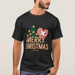 Feliz Natal Feriado Camisa de Animação para Homens