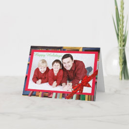 Feliz Natal Feriados - Quadros Coloridos Cartão de