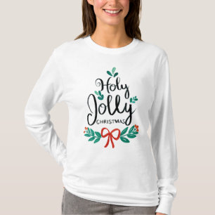 Feliz Natal" Festivo Camisa de Natal