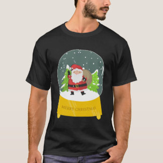Feliz Natal Festivo Vibes T-Shirt com Papais noeis