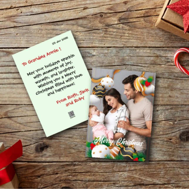 Feliz Natal Foto da Família Docente e Feliz Cartão (Criador carregado)