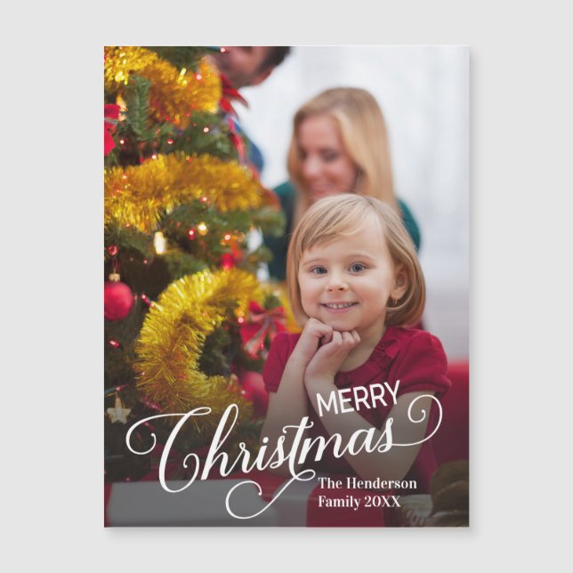 Feliz Natal Foto Personalizada Simples (Frente)