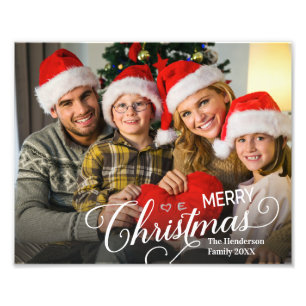 Feliz Natal Foto Personalizada Simples