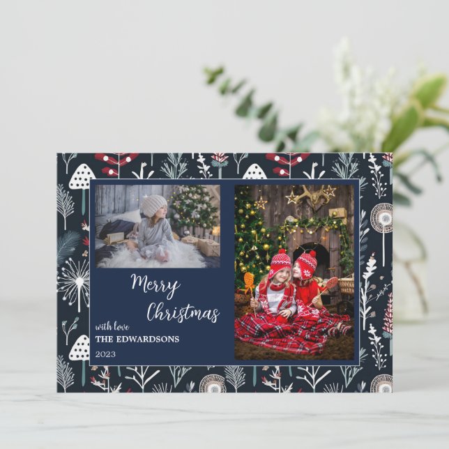 Feliz Natal, fotos da família. (Em pé/Frente)