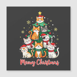 Feliz Natal Gato Divertido Kitten Árvore de Natal