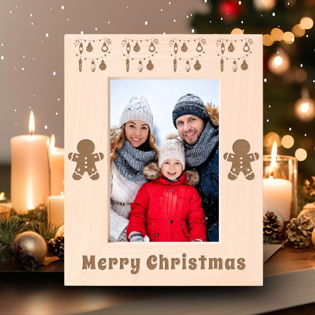 Feliz Natal Gingercake Man Decor Foto (Criador carregado)