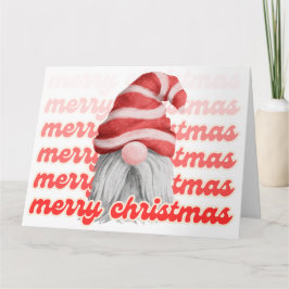 Feliz Natal Gnomo Cartão de Saudação