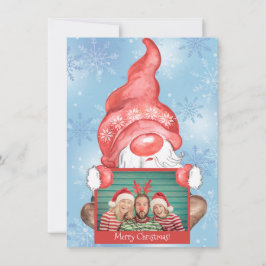 Feliz Natal Gnomo Foto Personalizada Natal