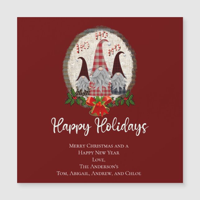 Feliz Natal Gnomos Felizes Feriados Russos, Xadrez (Frente)