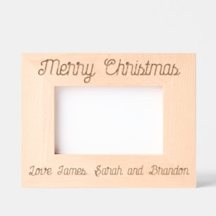 Feliz Natal gravado quadro com mensagem pessoal