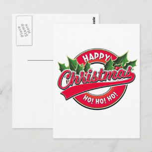 Feliz Natal Ho! Ho! Ho! Cartão Postal