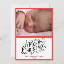 Feliz Natal Holly Sai E Berries Foto