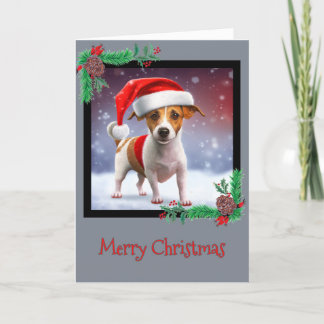 Feliz Natal Jack Russell Terrier - Cartão de Sauda