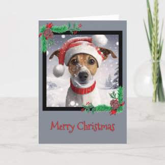 Feliz Natal Jack Russell Terrier - Cartão de Sauda