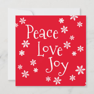 Feliz Natal Joy White Snowflake
