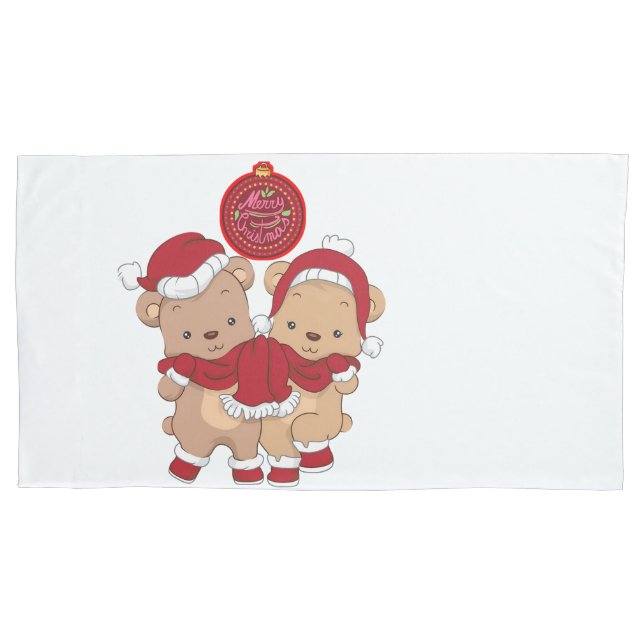 Feliz Natal King Size Pillowcase Design (Frente)
