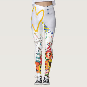 Feliz Natal Leggings de aniversário