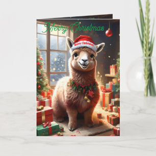 Feliz Natal Llama, Cartão de Natal