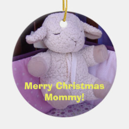 Feliz Natal Mamãe! enfeites Eu Amo Você Cordeiro