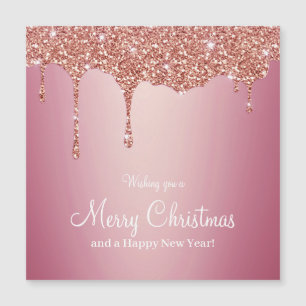 Feliz Natal Melting Girly Pink Sparkles