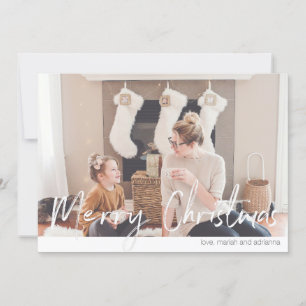 Feliz Natal Moderno Cartão com fotos 2N