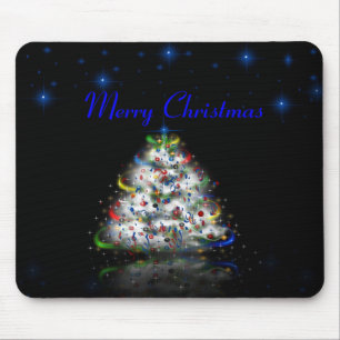 Feliz Natal Mousepad da árvore de Natal
