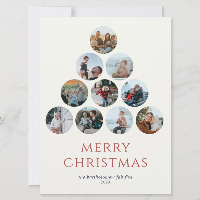 Feliz Natal Multiplue Fotos Vermelhas (Frente)