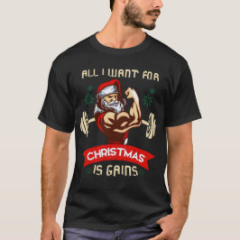 Feliz Natal na academia T-Shirt
