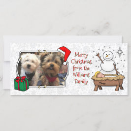 Feliz Natal Natividade Bebê Jesus Snowman