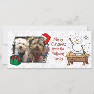 Feliz Natal Natividade Bebê Jesus Snowman