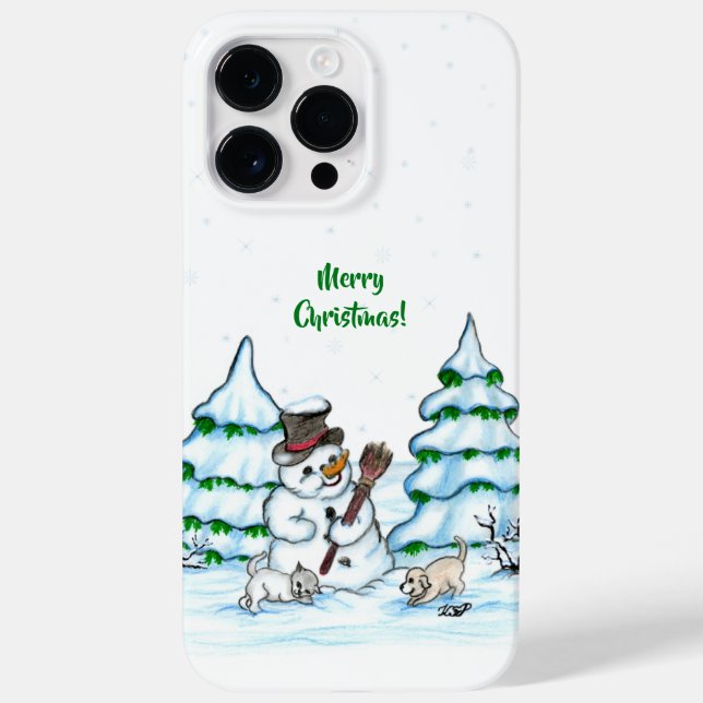 Feliz Natal! Neve com Cat e Puppy (Verso)