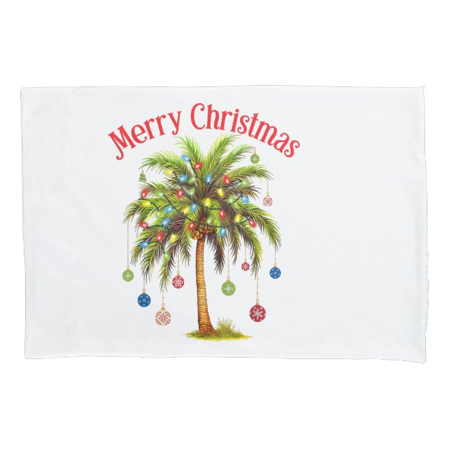 Feliz Natal Palm Tree Light Havaiana Tropical (Frente)