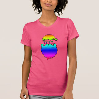 Feliz Natal Papais noeis Rainbow T-Shirt