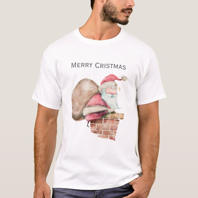Feliz Natal Papais noeis Sack T-Shirt (Frente)